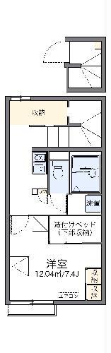 レオパレスコスモエステートA(1K/2階)の間取り写真