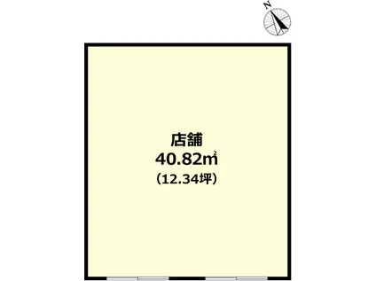 本牧L2ビル 1階てんぽ(ワンルーム/1階)の間取り写真