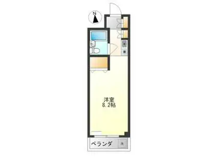 倉林マンション(ワンルーム/5階)の間取り写真