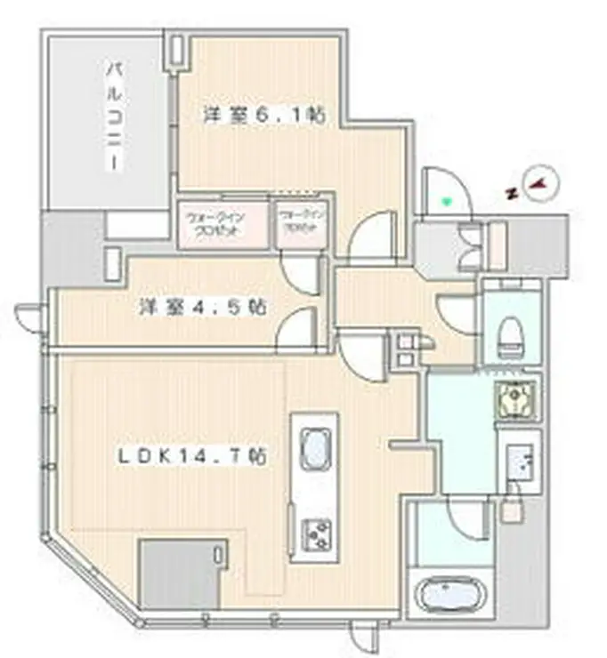 パークホームズ浜松町 9階階 間取り