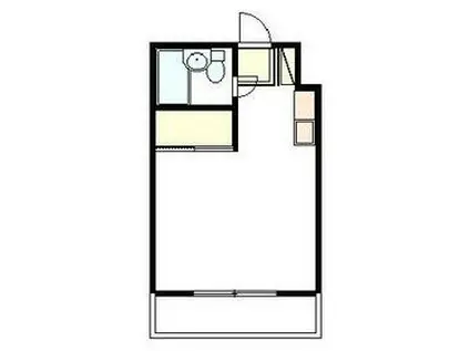 わかさビル(ワンルーム/4階)の間取り写真