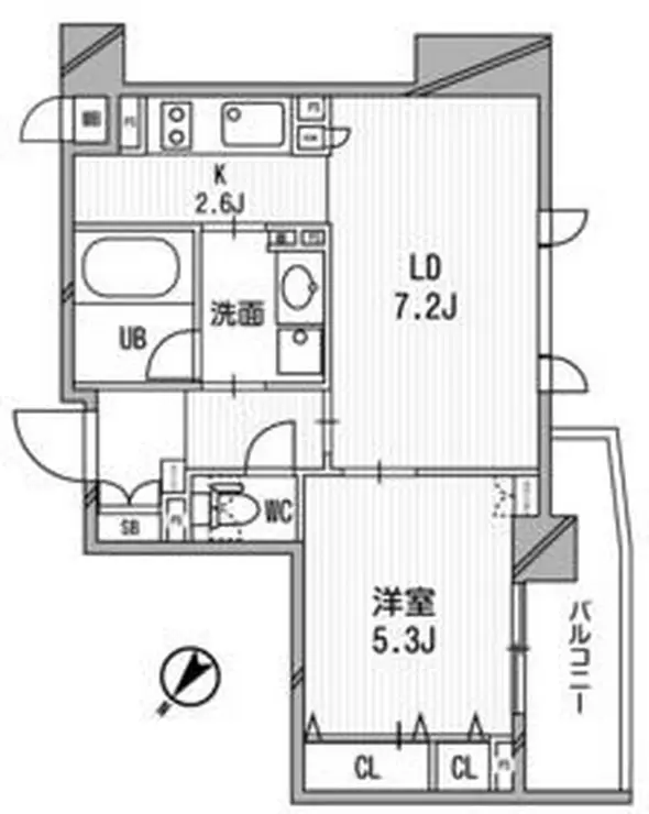 クリオ渋谷ラモード 2階階 間取り
