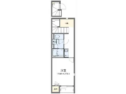 レオネクストパル(1K/2階)の間取り写真