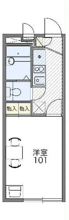 レオパレスイーグル 2階階 間取り