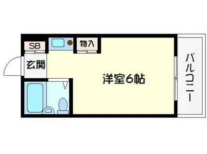 エムロード豊秀(ワンルーム/2階)の間取り写真