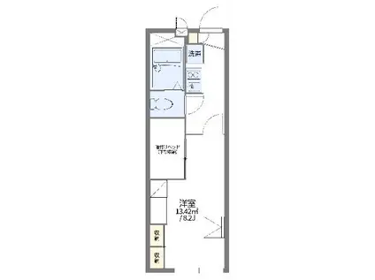 レオパレス東北野(1K/1階)の間取り写真