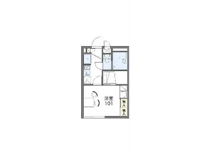 レオパレスシャルマンⅡ(1K/1階)の間取り写真