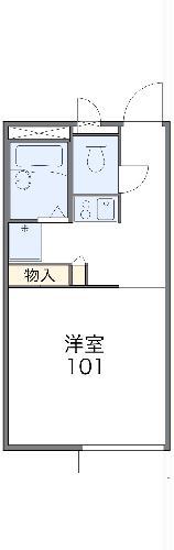 レオパレス前川2(1K/2階)の間取り写真