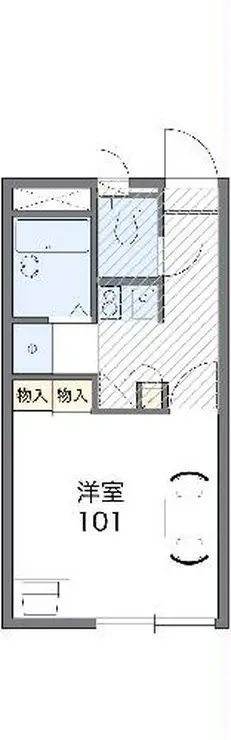 レオパレスアイ 1階階 間取り