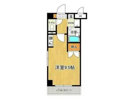 シャトレ麦野(ワンルーム/2階)の間取り写真