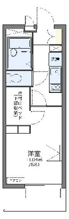 レオパレス前里 3階階 間取り