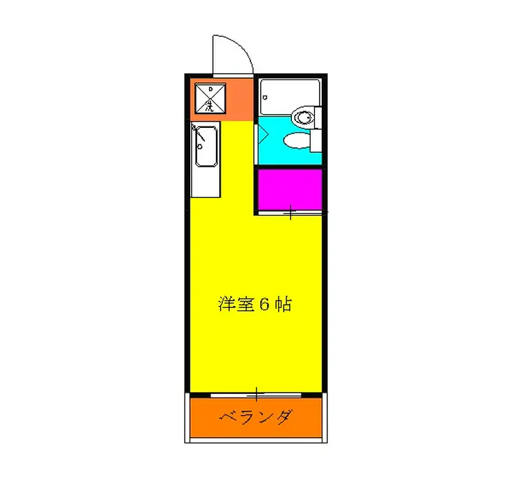 ハイム石川 2階階 間取り