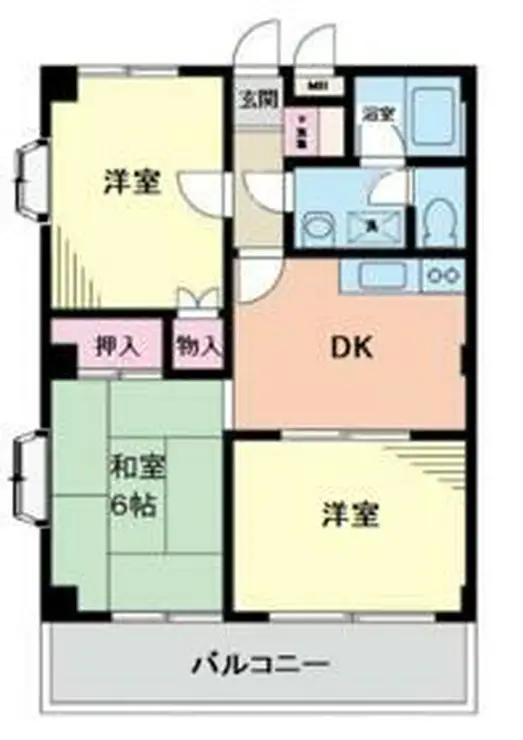 サンヒルズ 2階階 間取り