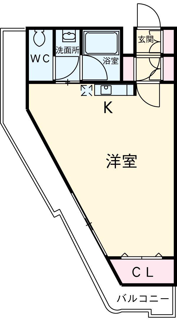 HF駒沢公園レジデンスTOWER(ワンルーム/24階)の間取り写真