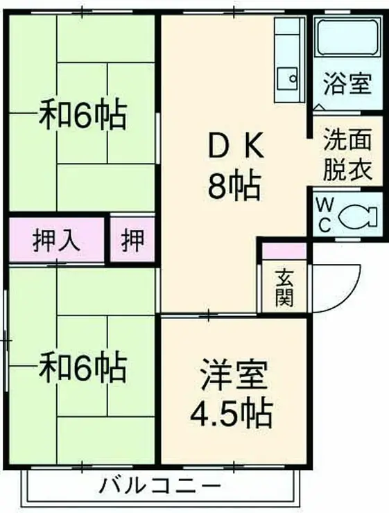 サンライフ本町田 2階階 間取り