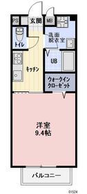 ディアコート ハピネス(1K/1階)の間取り写真