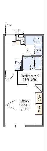 レオパレスT・K(1K/2階)の間取り写真