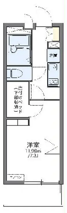 レオパレスOOHARA 3階階 間取り