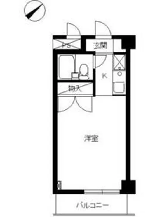 スカイコート生麦 5階階 間取り