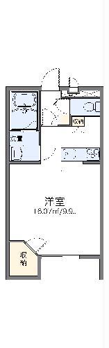 レオパレスアークハイムⅡ(1K/2階)の間取り写真