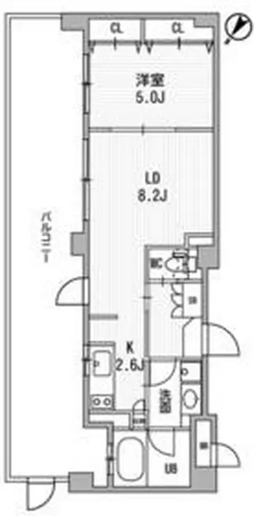 クリオ渋谷ラモード 6階階 間取り