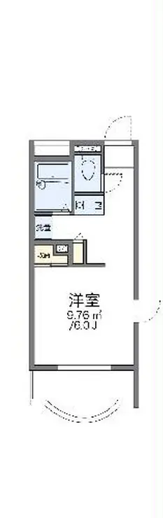 レオパレスパティオ 2階階 間取り