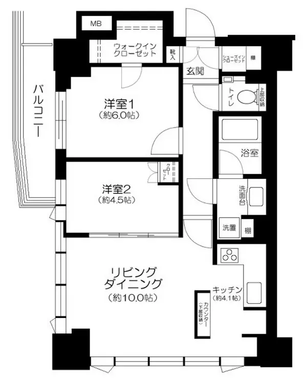 シティタワー大泉学園 17階階 間取り