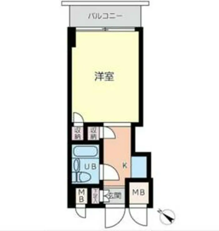 スカイコート横浜平沼 5階階 間取り