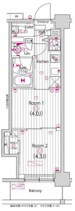 ガーラ・プレシャス練馬 3階階 間取り