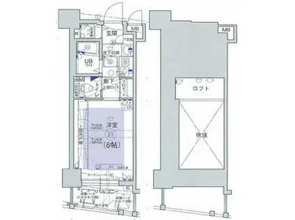 エステムコート新大阪IIIステーションプラザ(1K/7階)の間取り写真