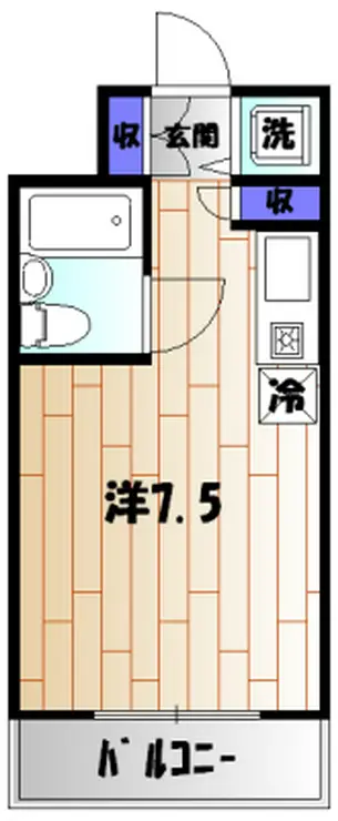マンション五十嵐 3階階 間取り
