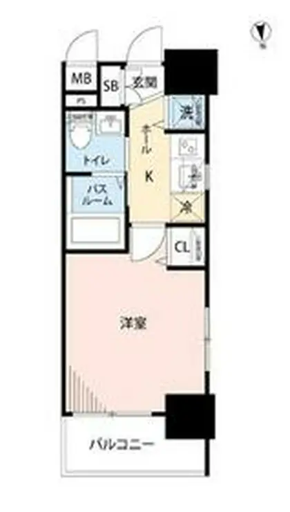 エステムプラザ品川大崎駅前レジデンシャル 6階階 間取り