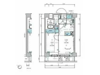 メインステージ板橋志村Ⅲ(1LDK/5階)の間取り写真