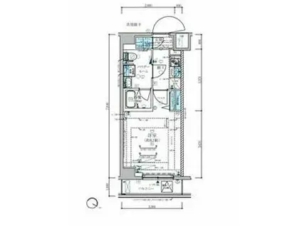 メインステージ板橋志村Ⅲ(1K/1階)の間取り写真