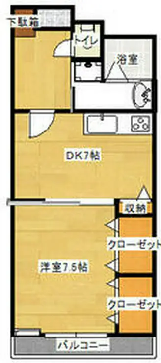 横田商事第6ビル 1階階 間取り