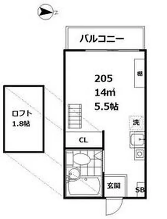 パソム西馬込 2階階 間取り