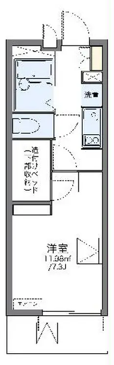 レオパレスすゞの木 3階階 間取り