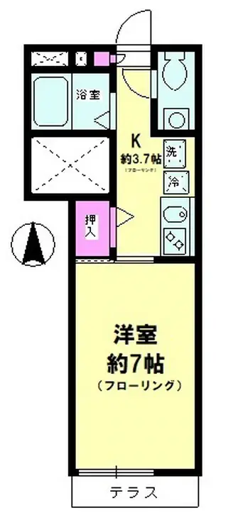コーラル K 1階階 間取り