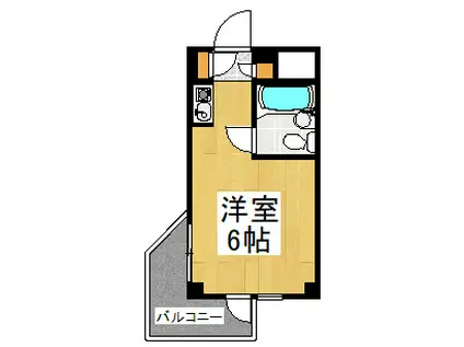 東村山ペガサスビルA館(ワンルーム/3階)の間取り写真