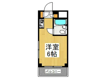 東村山ペガサスビルA館(ワンルーム/3階)の間取り写真