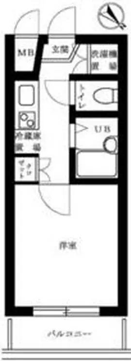 ルーブル中目黒 4階階 間取り