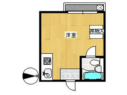 モデーロ大曽根(ワンルーム/3階)の間取り写真