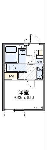 レオネクストアドラブール千寿(1K/2階)の間取り写真