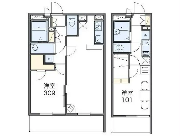 レオパレス柏の丘 2階階 間取り