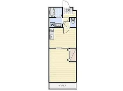 スプランドゥール半田山(1DK/4階)の間取り写真