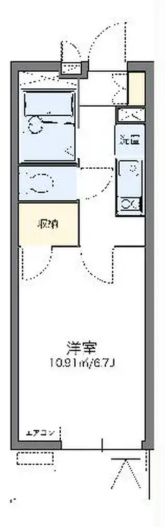 レオパレスラグレージュ 3階階 間取り
