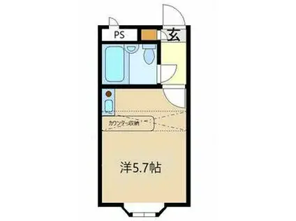 ベルピア・上大岡第1(ワンルーム/1階)の間取り写真
