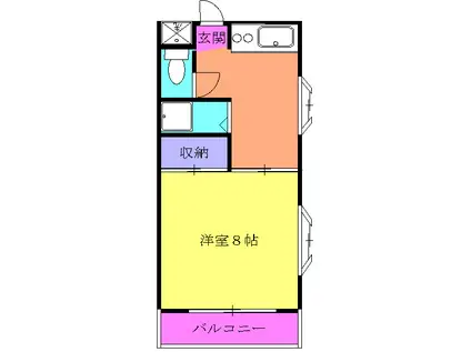 サンワード小泉NO.10(1K/1階)の間取り写真