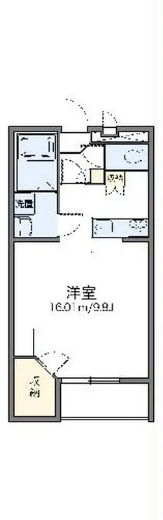 レオパレスヴェルドミール大和 1階階 間取り