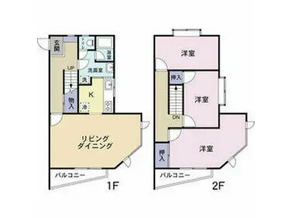 ハイレジデンスM(3LDK/1階)の間取り写真